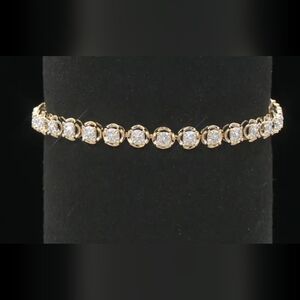 JTV White Lab-Grown Diamond Tennis Bracelet 1.00ctw